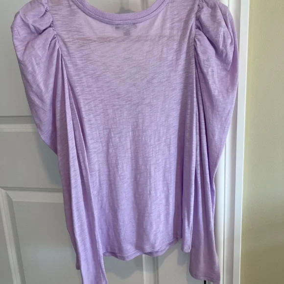 Beautiful NWT Express purple cotton blend top, M - Picture 3 of 6